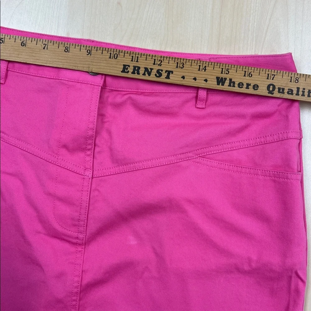 Brooks Brothers 346 Y2K Pink Cotton Stretch Mini Skirt 14 - Picture 3 of 8